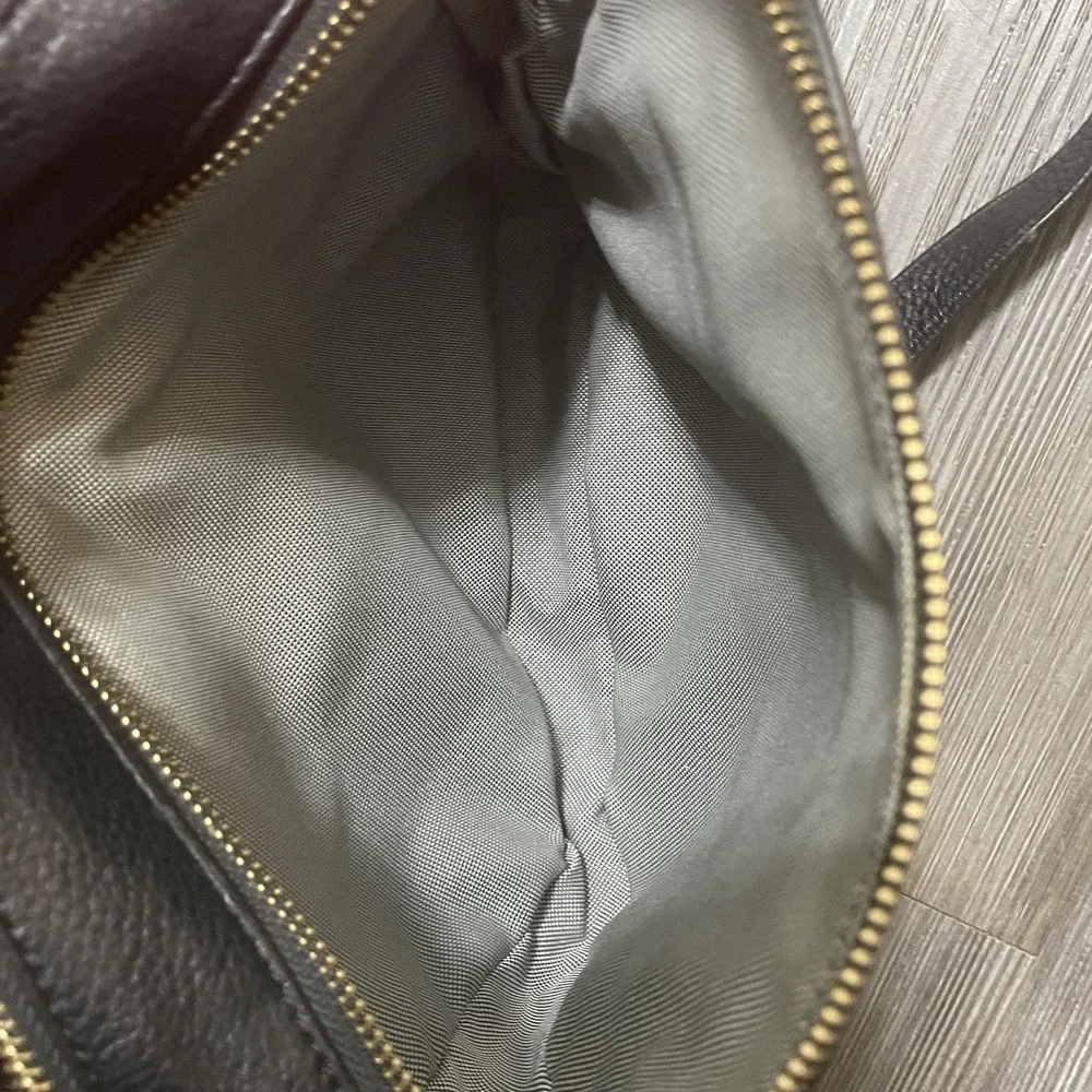 FOSSIL Elle Cheetah Camera‎ Crossbody Bag Cowhide Calf Hair Leather Monogram